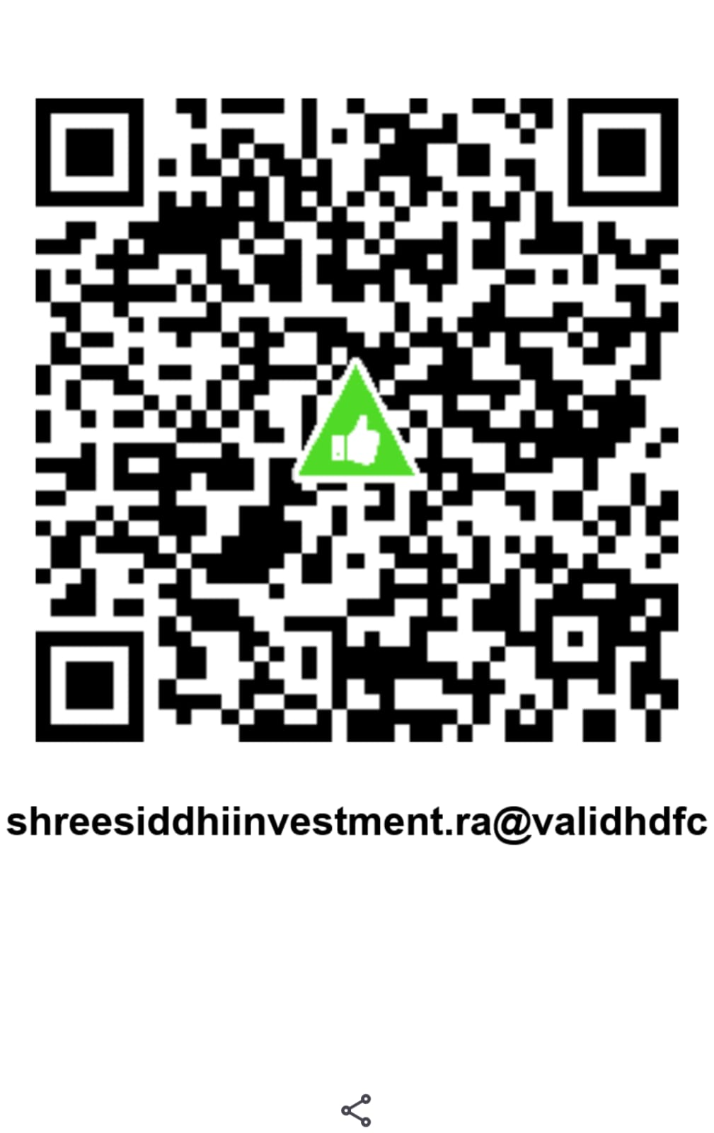 Shree Siddhi Investment UPI QR Code
